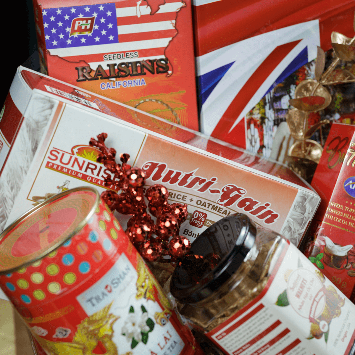 Giỏ quà Tết Happy New Year Happybox HPG164