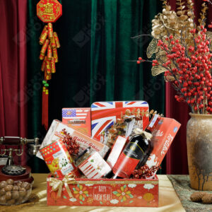 Hamper giỏ quà Tết Happy New Year HPG164